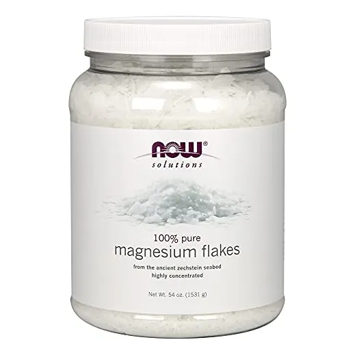 Magnesium Flakes Now Solutions 1,6 Kg De Zechstein 100% Puro