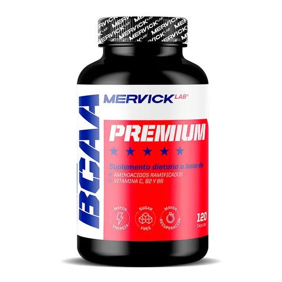Bcaa Premium Mervick Lab Aminoacidos Ramificados X 120 Caps