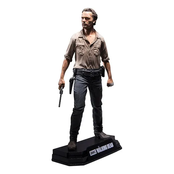 Figura De Pvc The Walking Dead Rick Grimes Modelo Colecciona