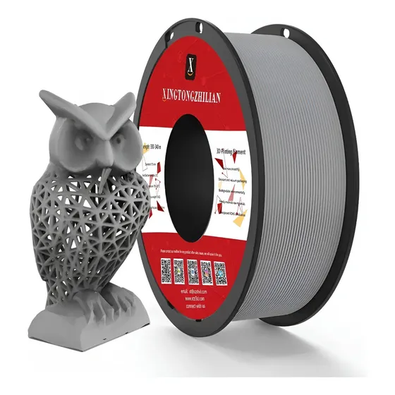 Filamento Petg+ De 1.75 Mm De Precisión Dimensional +/- 0.02 Color Gris