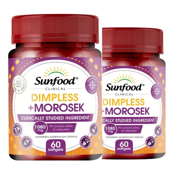 Kit2 Potes Dimpless + Morosil Morosek Laranja Moro 1080mg 60