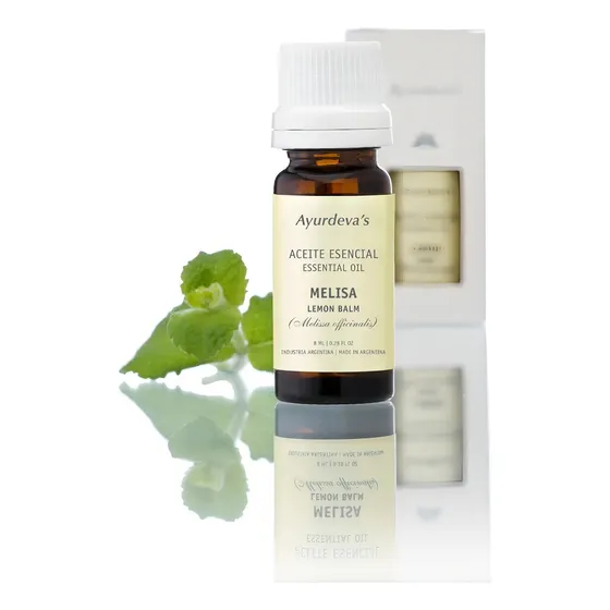 Aceite Esencial De Melisa Ayurdeva's 100% Puro Y Natural