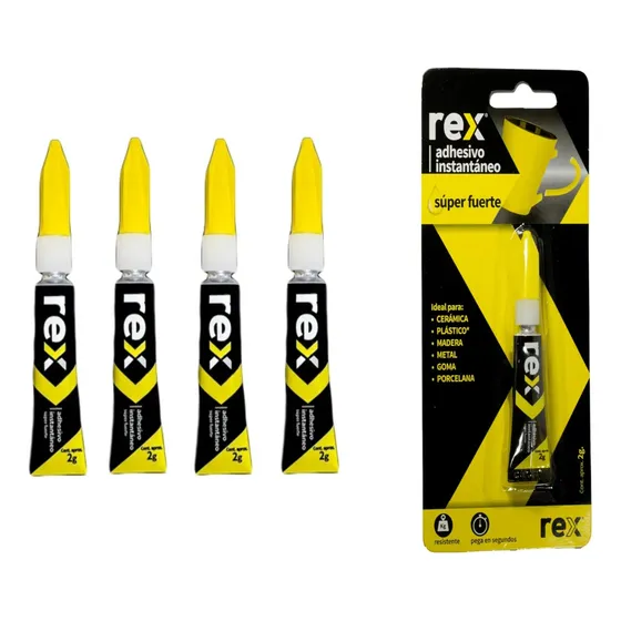 X4  Adhesivo Instantáneo 2 Gr Pegamento Liquido