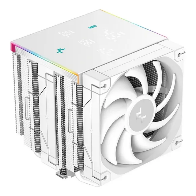 Cpu Cooler Deepcool Ak620 Digital Pro Wh Display Gigante ! Led Argb
