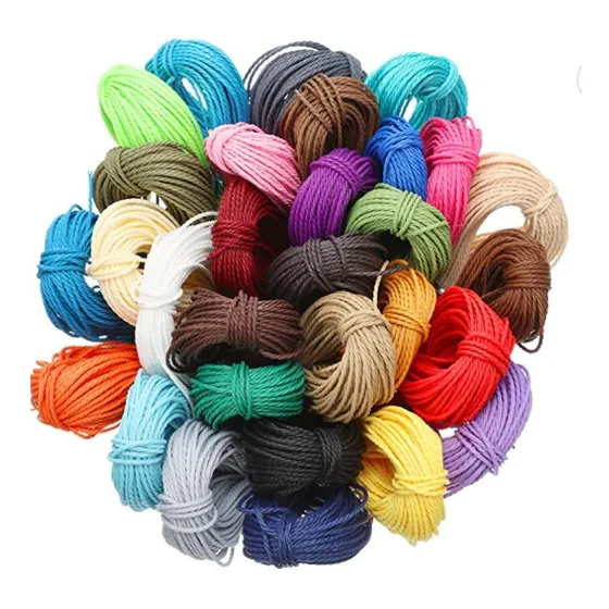 Pack 10 Colores Hilo Encerado Macramé 10 Metros Por Color