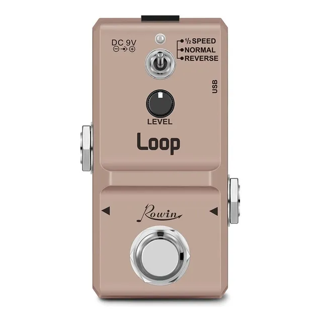 Pedal de efecto Rowin Nano Loop LN332S rosa