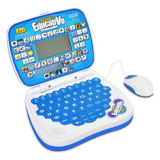 Mini Laptop Interactiva Educativa Español Inglés Niños Color Mini Laptop Interactiva Educativa Español Inglés Niños Color