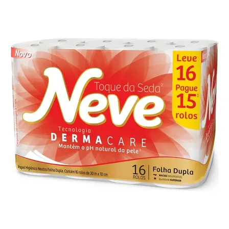 Papel Higiênico Folha Dupla Neve Leve 16 Pague 15