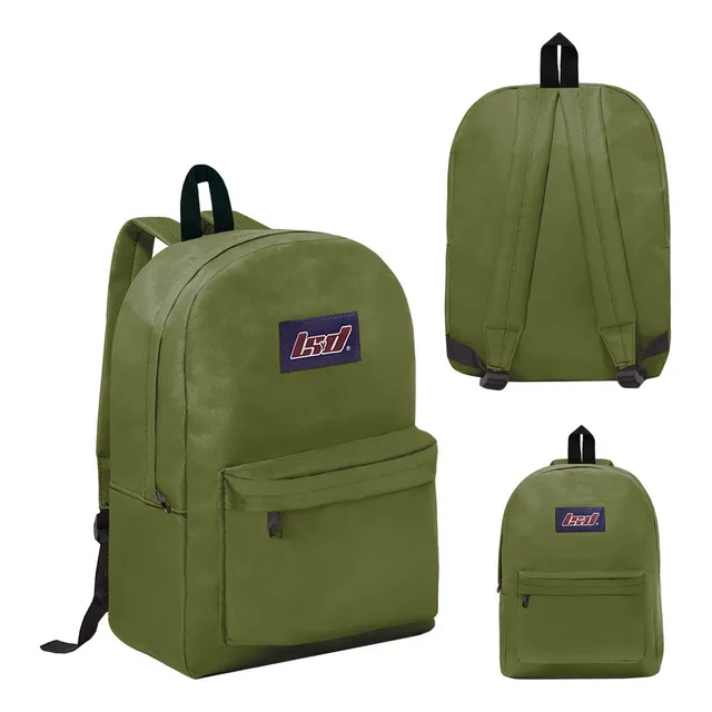 Mochila Urbana Escolar Unisex Reforzada Lsyd 16 Pulgadas Color Verde Diseño de la tela Liso