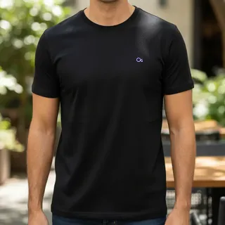 Ogochi Camiseta Ogochi Casual Masculina Algodão Slim Fit