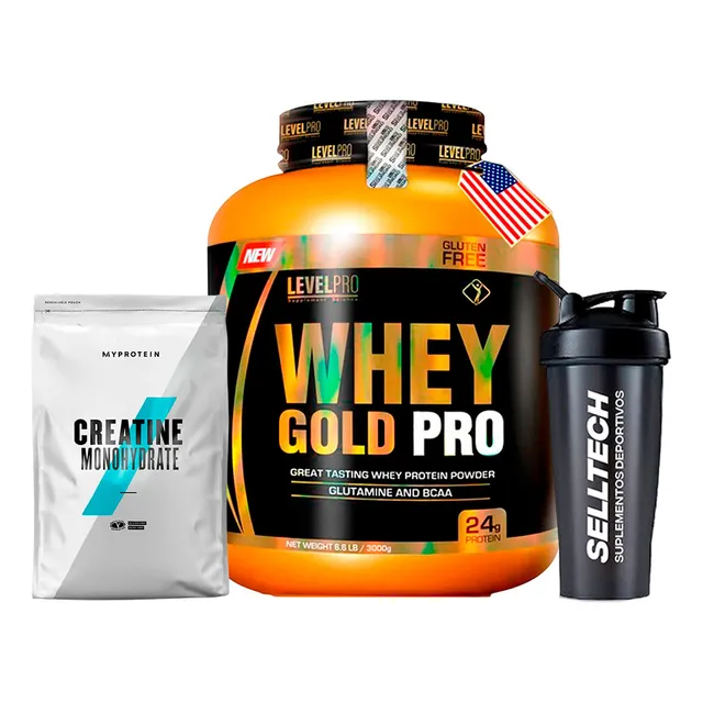 Whey Gold Pro 6.6lb Vanilla +creatina Myprotein 250gr