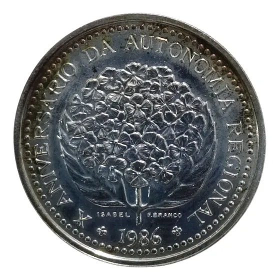 Moeda De Prata .925 100 Escudos De Portugal 1986