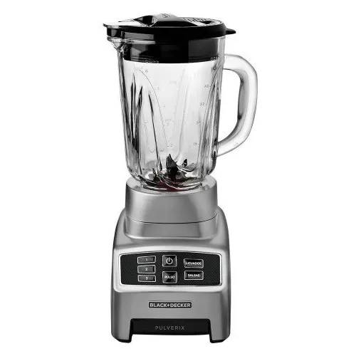Licuadora Black+decker 3 Velocidades Pulverix 700w/1.5l Color Plateado BL1840MS 220V