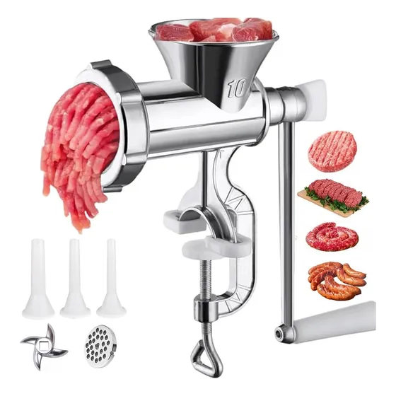 Molino Carne Manual Embutidor No 10 Molida Chorizo Accesorio