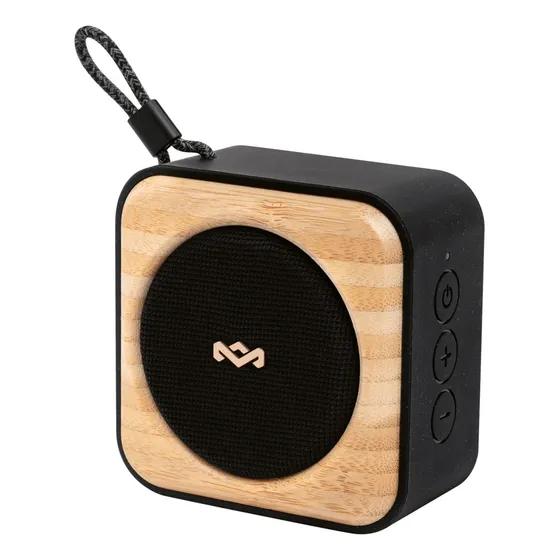 Parlante Bluetooth 5.3 Portátil Waterproof Roots Negro Protección contra el agua IP67 House of Marley Color Negro