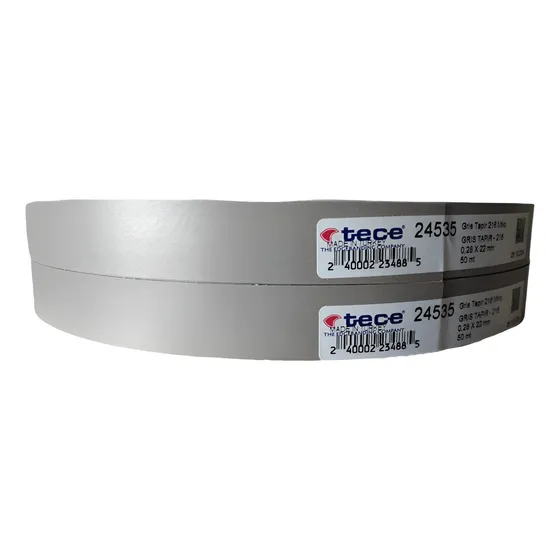 Tapacanto Melaminico Preencolado Gris Tapir 22 Mm