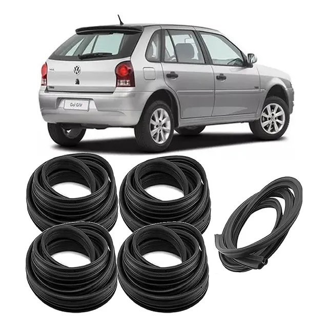 Kit 4 Borrachas De Porta + Porta Malas Gol G2 G3 G4 - 5pt