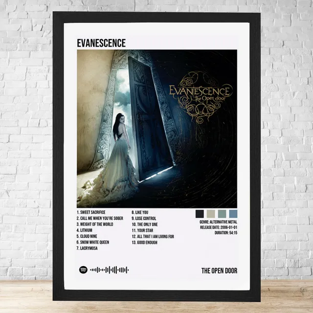 Cuadro Evanescence The Open Door 30x40 C/vidrio Y Marco C382