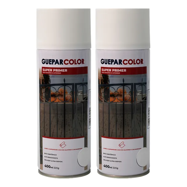 Spray Primer Fundo Preparador Uso Geral Secagem Rápida 400ml