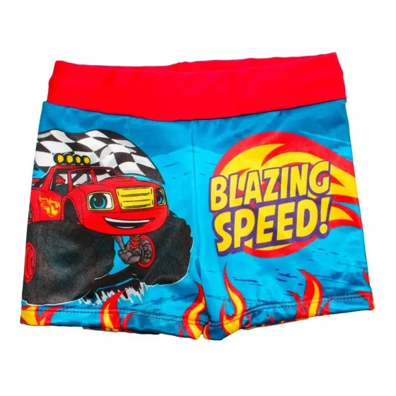 Traje De Baño Tipo Boxer Para Niños! Blaze And The Monster 