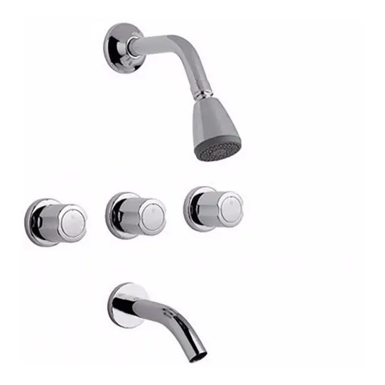 Griferia De Bañera Fv Allegro Cilíndrica Cromo 103/15