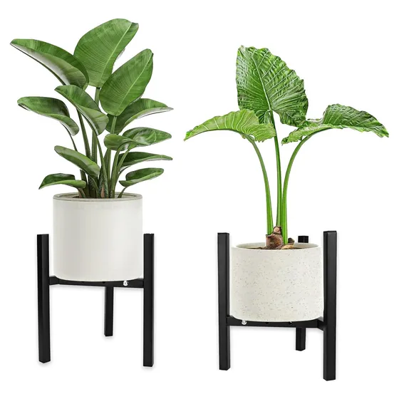 2pz Bases Para Maceteros De Herreria Ajustable Porta Macetas