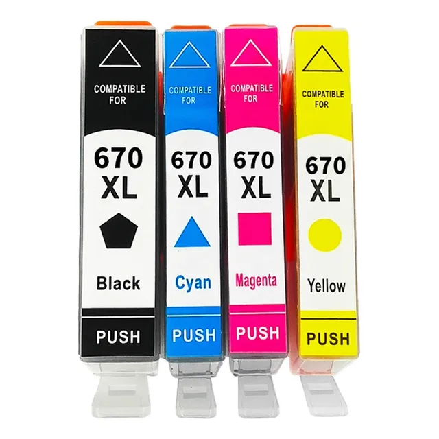 Kit 4 Cartuchos De Tinta Genérico