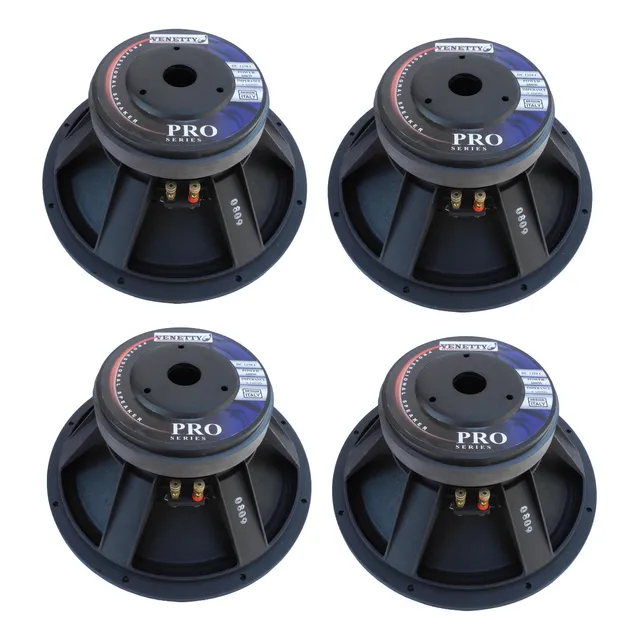 Bocina Venetty 12'' 600w 98.5db Bobina 3.0 Lineal (4 Pieza)