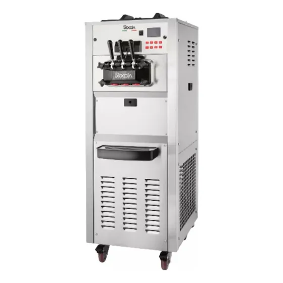 Maquina De Helados Soft Tres Sabores Piso Alta Gama Roccia