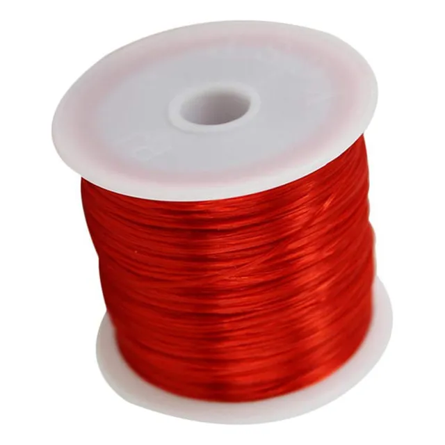 Cuerda Seda Elastica 164.0 ft Tira Hilo Para Manualidad Roja