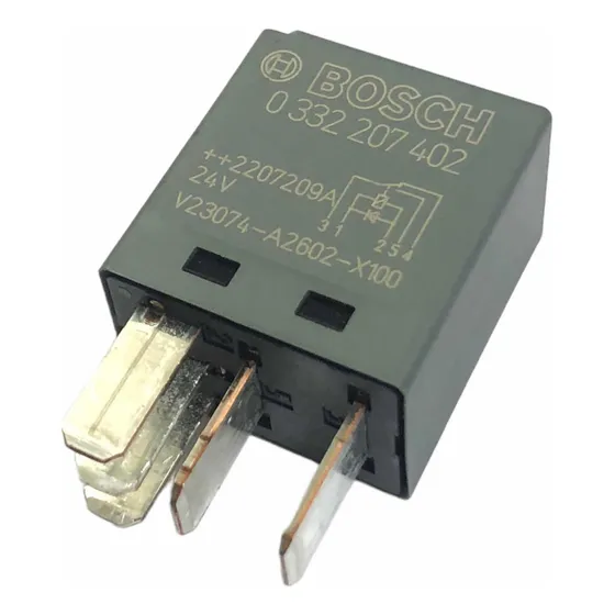 Micro Relevador Relay Universal Bosch 24v 30a 5 Terminales
