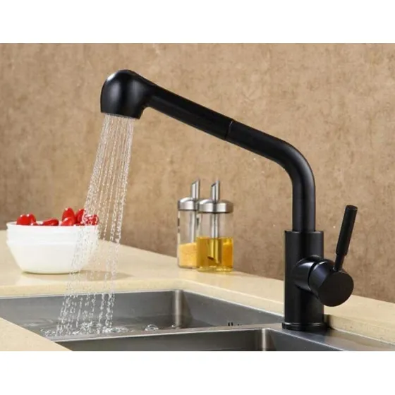 Grifo Baño Fregadero Para Cocina Extraible Laton Giratorio