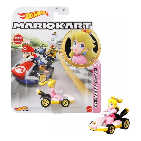 Hot Wheels Mariokart Princesa Peach Standard Kart