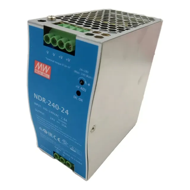 Fuente De Poder 24vdc 10amp Inp 90-264v Meanwell Ndr-240-24