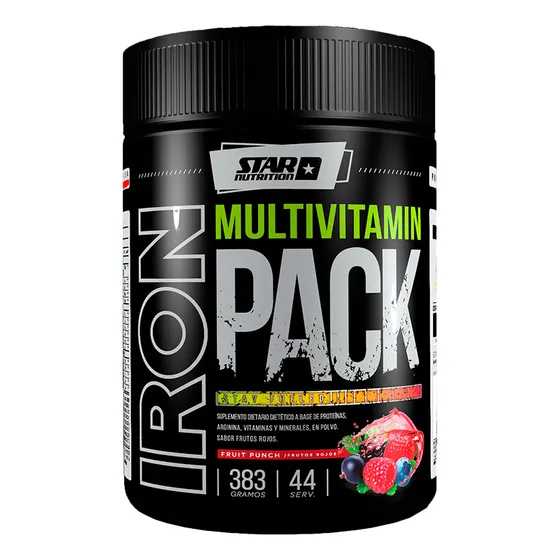 Iron Pack Multivitamin 44 Serv Fruit Punch Star Nutrition