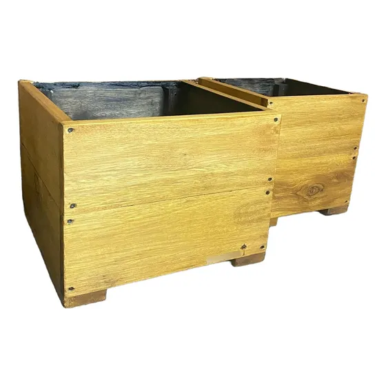 Maceta Macetero Cubo Combo 30cm + 40cm Huerta Cajon Cantero