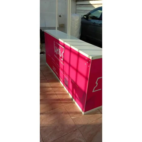 Stand Publicitario Extra Largo 200 Cm Con Publicidad Y Bolso