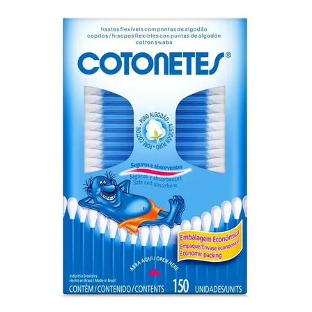 Hastes Flexíveis COTONETES 150 unidades