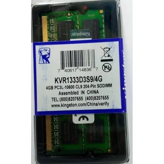 Memoria Ram Ddr3l 4gb 10600/1333 Voltaje Bajo 1.35v Laptop