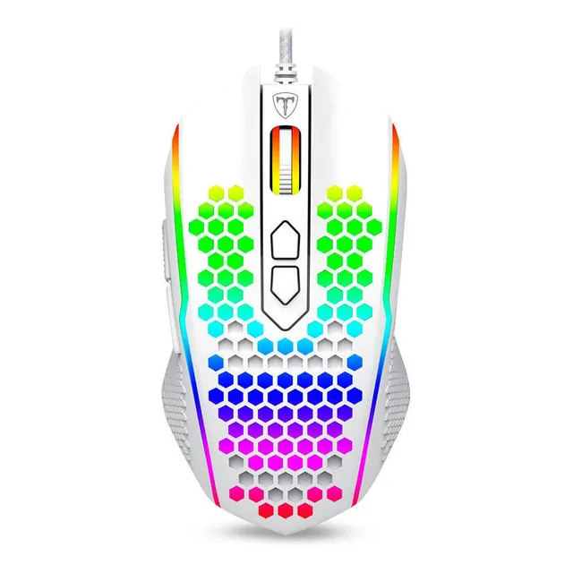 Mouse Gamer T-dagger Imperial T-tgm310w Rgb White