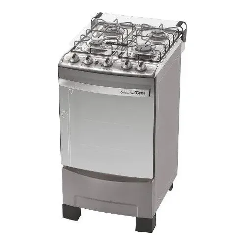 Cocina Tem Celebracion Inox 4h Super Gas Tapa De Cristal Amv | Cuotas sin interés