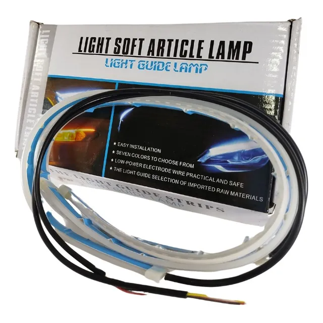Cinta Tira Led De Faro Dual Color Secuencial Para Carro