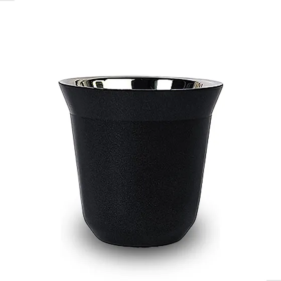 Xícara 80ml Café Espresso Pixie Inox Parede Dupla Térmico