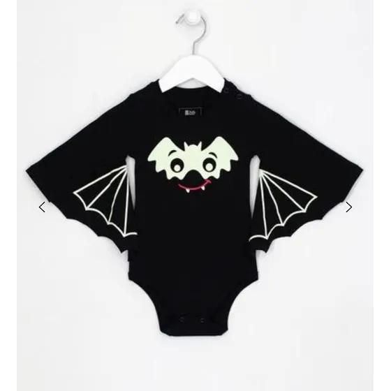 Body Bebe Teddy Boom Renner Nuevo Sin Uso Hallween Murcielag