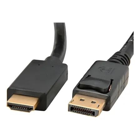 Cable Adaptador Dp Display Port Macho A Hdmi Macho 1.8 Metro Negro