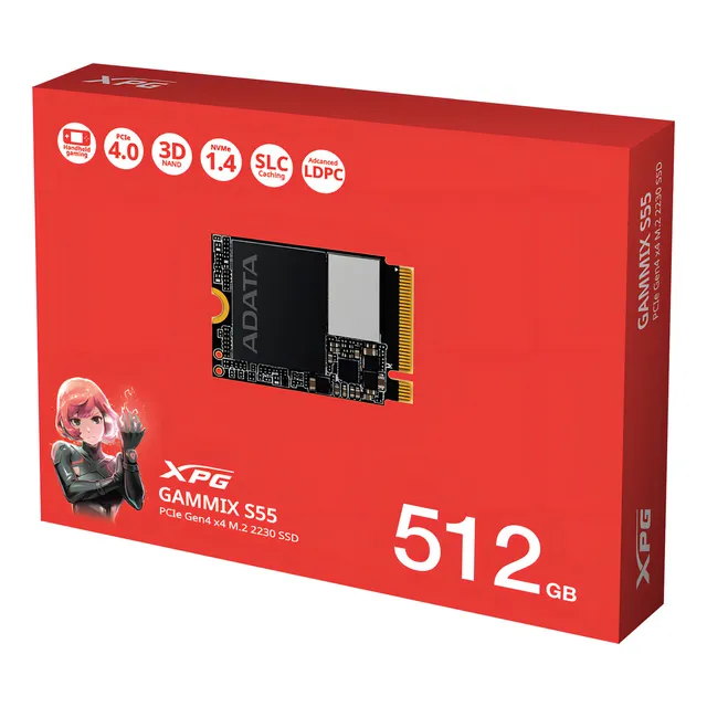 Disco Sólido Ssd Interno Xpg Sgammixs55-512g-c 512gb Negro