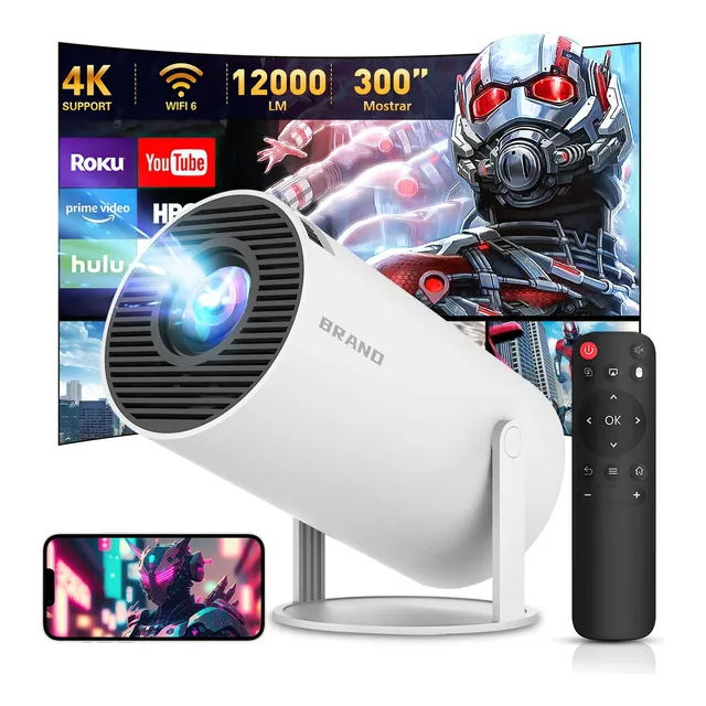 Proyector Profesional 4k Hd Android 11 Wifi6 1080p 12000 Lm