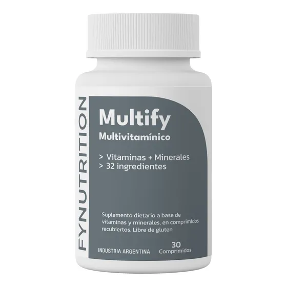Multify - Multivitamínico Completo con 32 Nutrientes Esenciales para Energía, Sistema Inmune y Bienestar - Origen EEUU - 30 días
