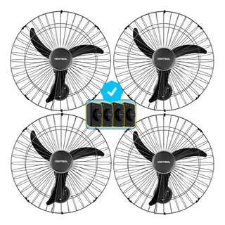 Kit 4 Ventilador De Parede Grade Aço Reforçado P Industria 60 Cm 50/60hz Preto Preto Plåstico 3 Kit 4 Ventilador De Parede Grade Aço Reforçado P Industria 60 Cm 50/60hz Preto Preto Plåstico 3