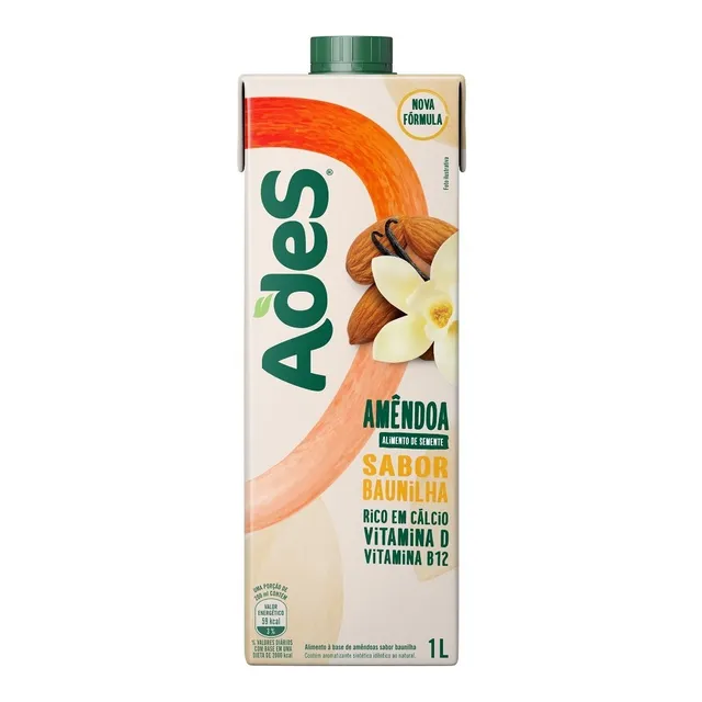 Ades Leite De Amêndoas Sabor Baunilha 1l